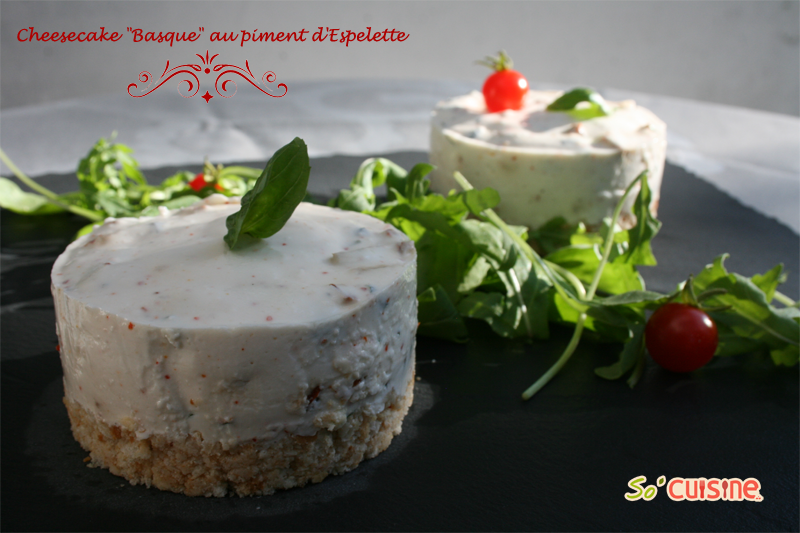 Cheesecake "Basque" au piment d'Espelette